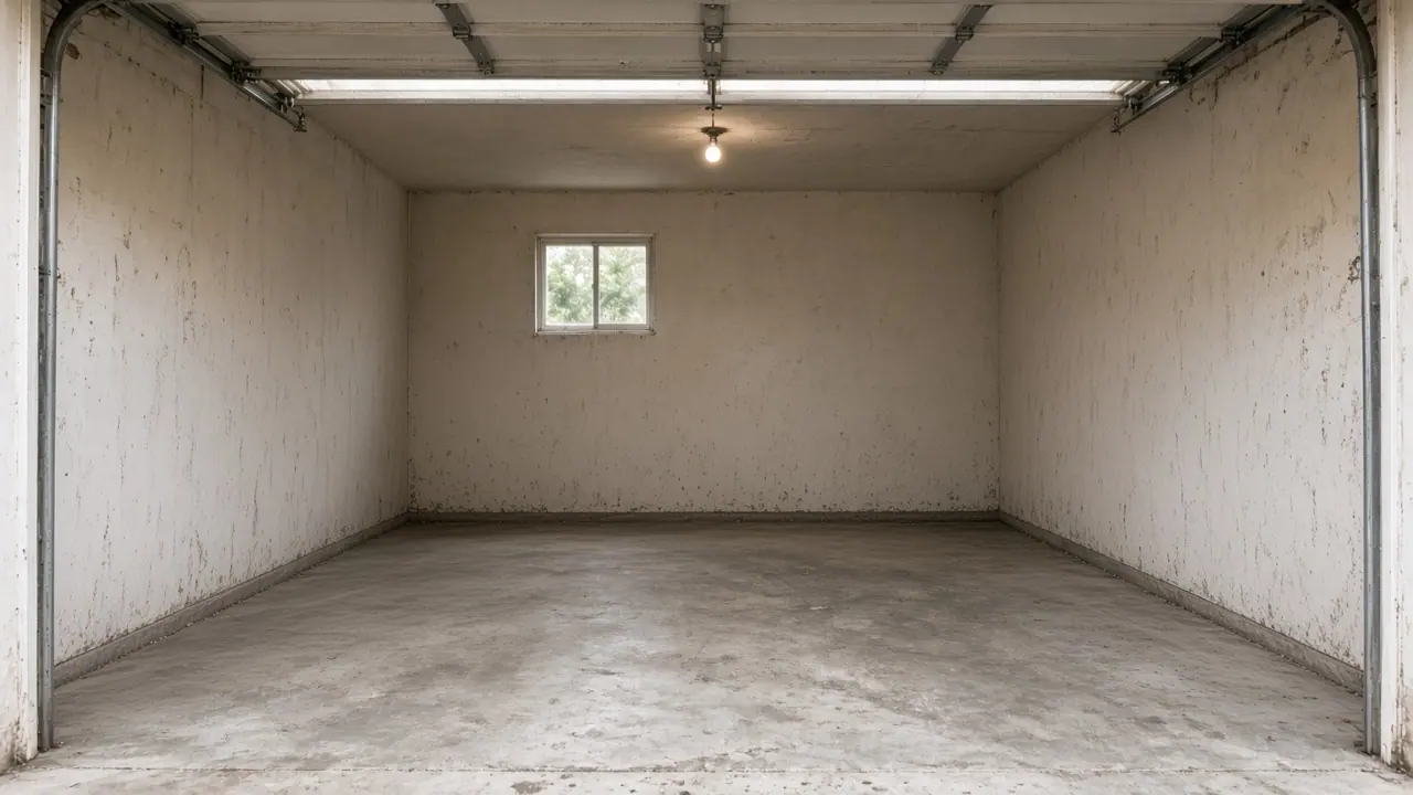 The same Fishtown garage after it was cleared and swept